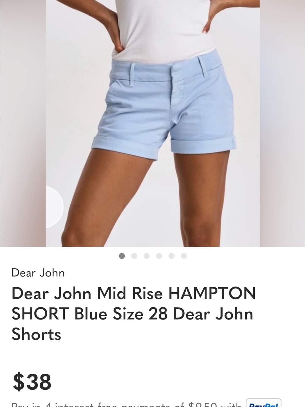 Dear John Bundle -  Black and Lt Blue Hampton Shorts Size 31 - Picture 2 of 12